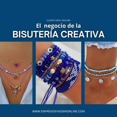 a woman's footwear with a blue and white bracelets