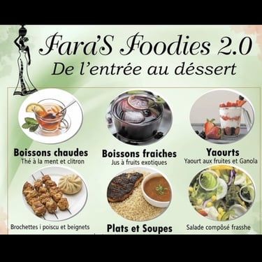 Plats principaux raffinés au FaraS Foodies 2.0, restaurant gastronomique à Niamey, Niger