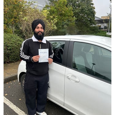 Herpreet Pass his driving test with lets pass 1st driving school