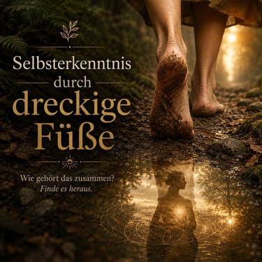 Selbsterkenntnis durch dreckige Füsse - bild mit Füssen durch Pfützen spazieren