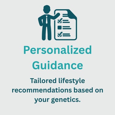 Tailored lifestyle recommendations based on your genetics.