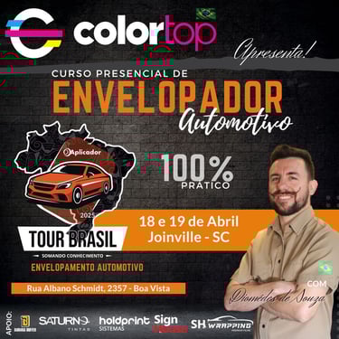 a man standing in front of a black and white poster