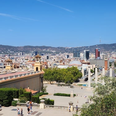 View of Barcelona from Museu Nacional D'Art De Catalunya (MNAC)