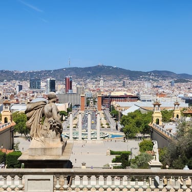 View of Barcelona from Museu Nacional D'Art De Catalunya (MNAC)