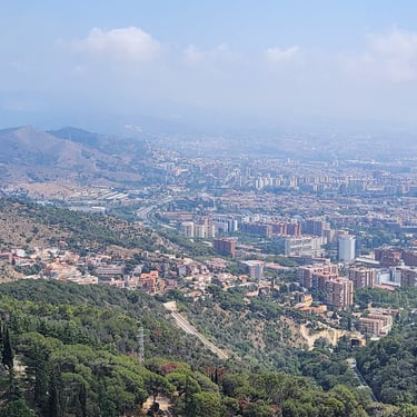 View of Barcelona from Mount Tibidabo
