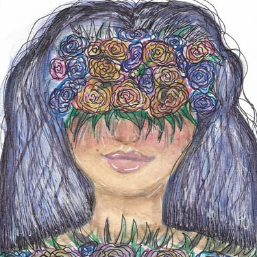 Flower Girl - Water Colour