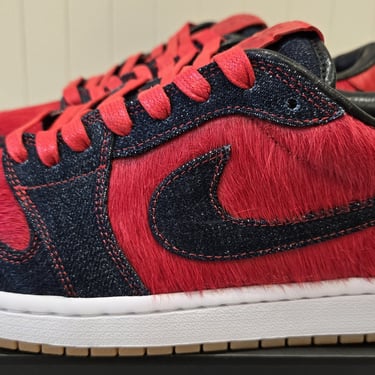 Jordan 1 Low Bespoke 'Denim & Pony Hair'
