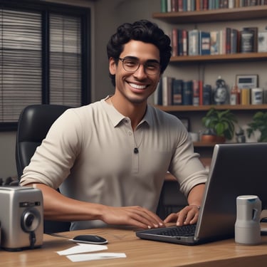 A happy customer giving a thumbs up.