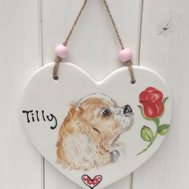 personalised pet portrait plaque