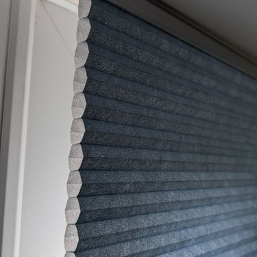 honeycomb blinds fitted to window in Aberdeen home