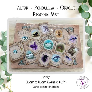 Altar Mat, Animal Spirit Oracle deck, The Spiritual Centre Shop;