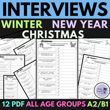 Winter Christmas New Year Interviews - speaking activity