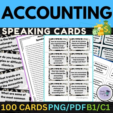 English for Accounting Business English Speaking Cards ESP