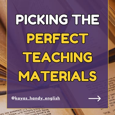 how to choose materials for your ESL lessons