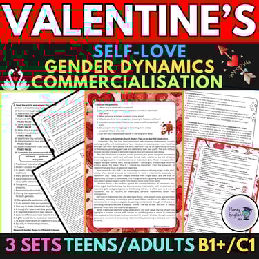 Valentine's Day ESL EFL Reading Passages Vocabulary and Speaking