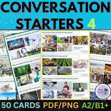 ESL EFL Warm-up activity Conversation Starters Speaking and Vocabulary