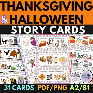 Story Cards: THANKSGIVING & HALLOWEEN