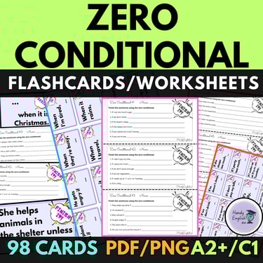 communicative activities for english lessons zero conditional