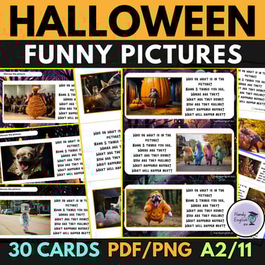 Halloween Funny Pictures Speaking Writing ESL ELA ELL