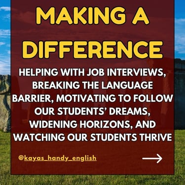 advantages of being an English (ESL) teacher