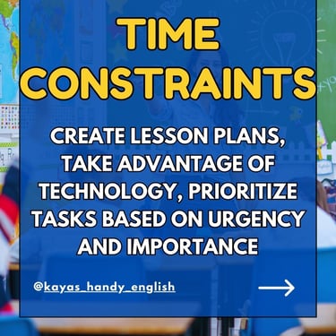 training for ESL/EFL Teachers: busy schedule