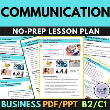 communicative activities for english lessons communication