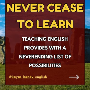 advantages of being an English (ESL) teacher