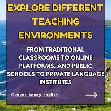 training for esl teachers: how to find your niche in english teaching