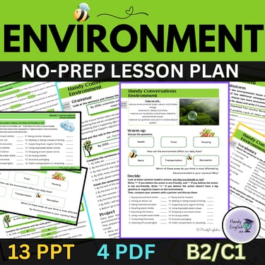 Earth Day & Spring Conversational Lesson Plan: Environment