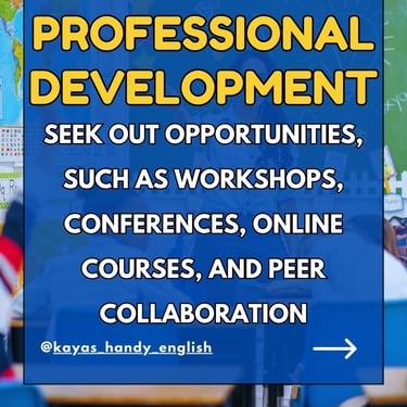 training for ESL/EFL Teachers: professional development