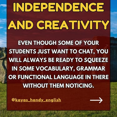 advantages of being an English (ESL) teacher