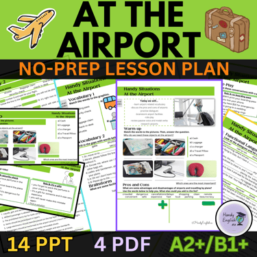 at the airport esl lesson plan english lesson