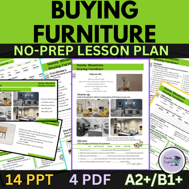 communicative activities for english lessons furniture
