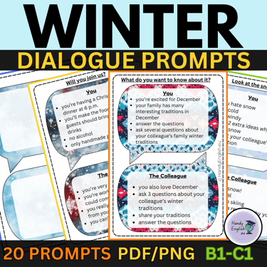 Dialogue Prompts winter and christmas