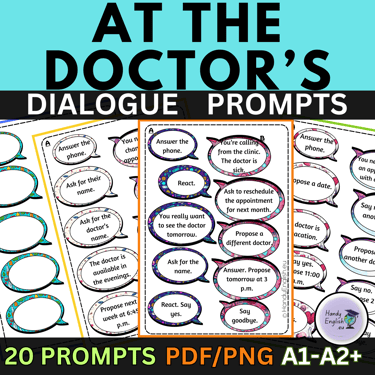 dialogues at the doctor english lesson beginner and pre-intermediate