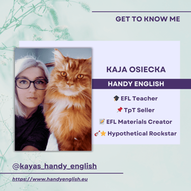 Digital and Printable resources for English Teachers ESL