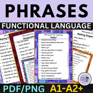 Funtional Language Phrases for Beginners