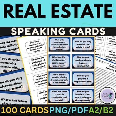 communicative activities for english lessons real estate speaking cards