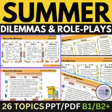 Summer Dilemmas Role-Plays and Speaking Activities