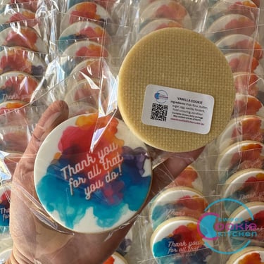 Packaged fondant cookies