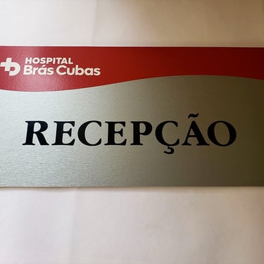 Placa em pvc para sinalização interna