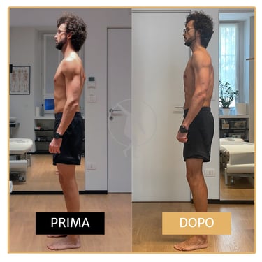 Miglioramento posturale in uomo di 40 anni Performa Specialists By Dott. Alessandro Rossin