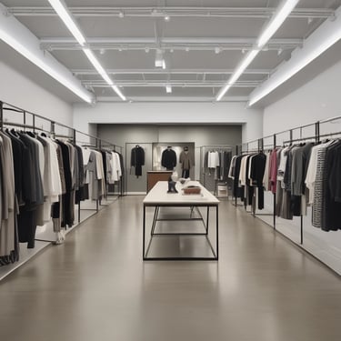 A designer sketching fashion ideas on a notepad with colorful fabric swatches nearby.