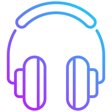 Vector icon for headphones that represents recommended products