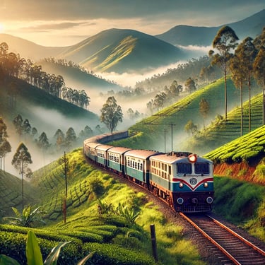 Train enters with the students to explore the scenic landscape and culture of Ooty