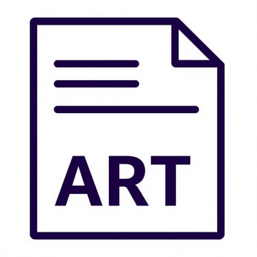 Ícone de emissão de ART