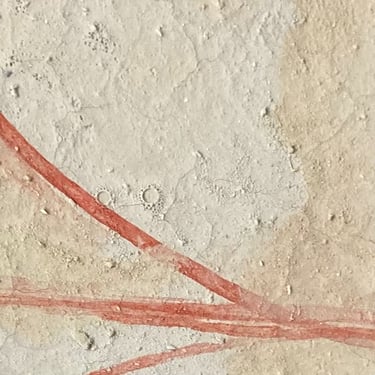 enduit chaux avec décor peint