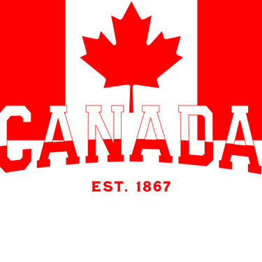 a canadian flag with the words canada on it