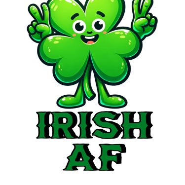 a cartoon character with a shamrock leaf clover