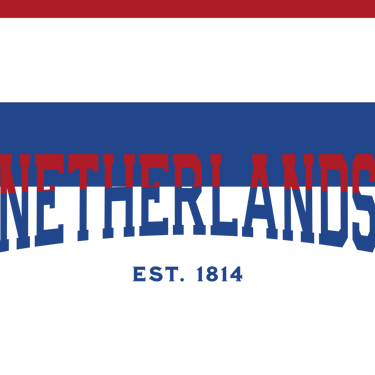 a red, white and blue logo with the word,'the word, and